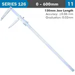 VERNIER CALIPER 600MM 0.06MM ACC. 150MM 0.02MM GRAD S/STEEL