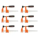 JORGENSEN 6″ 150MM M/DUTY 6 PACK STEEL BAR CLAMP