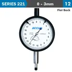 DIAL INDICATOR FLAT BACK 3MM