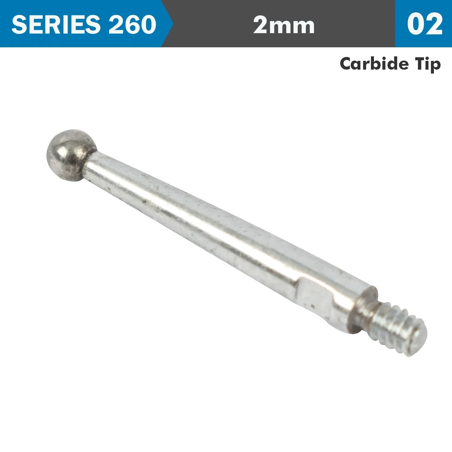AC260-002-02.webp STYLI DIAL TEST INDICATOR CARBIDE TIP 2M - Image 1