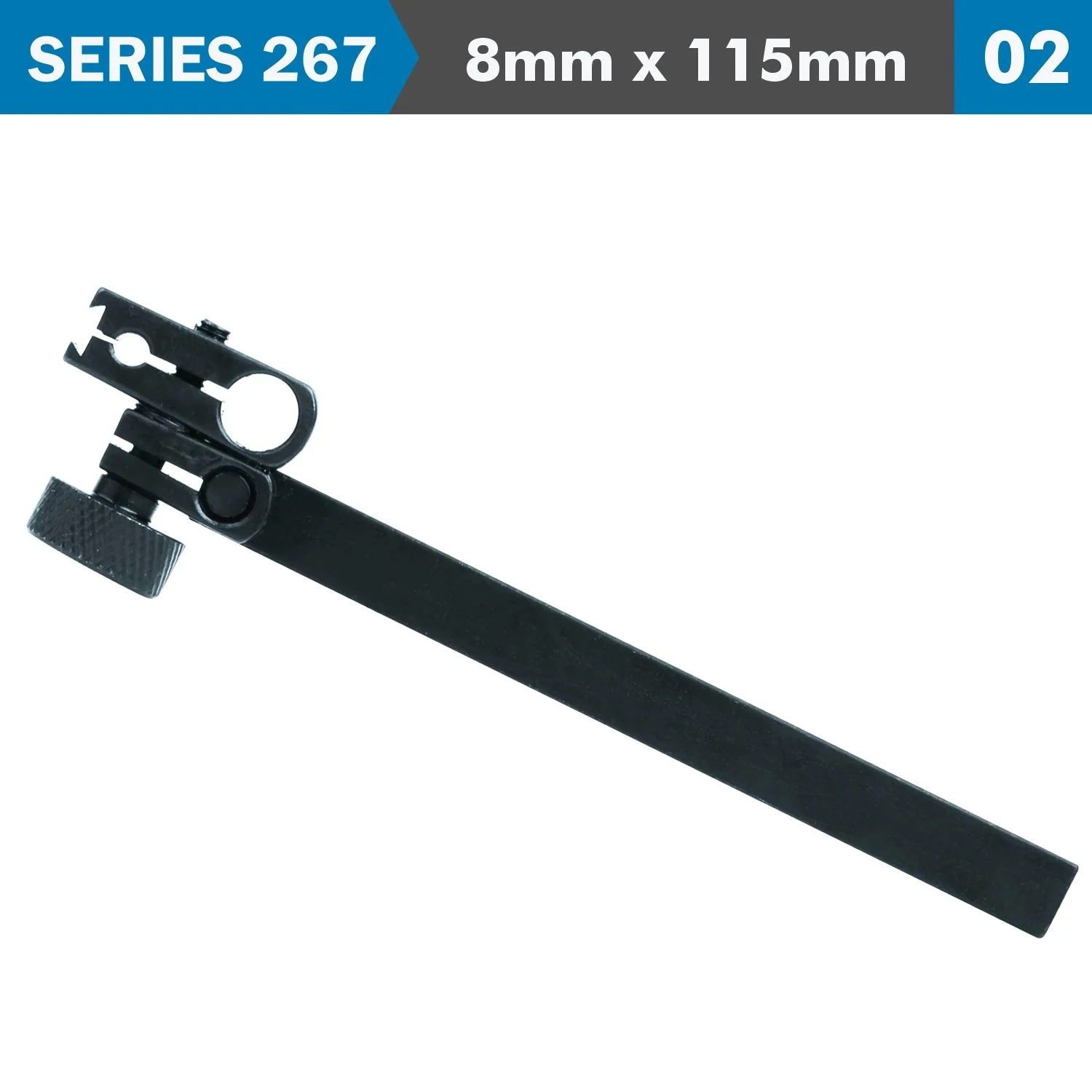 AC267-115-02.webp DIAL TEST INDICATOR HOLDER 8MM X 115MM - Image 1