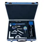 12PC MEASURING SET CALIPER MICROMETER MAG. STAND 3 X GAUGES SCRIBER DE