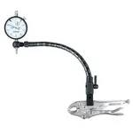 3PC MEASURING SET 10MM DIAL INDICATOR FLEX ARM and LOCKING PLIER