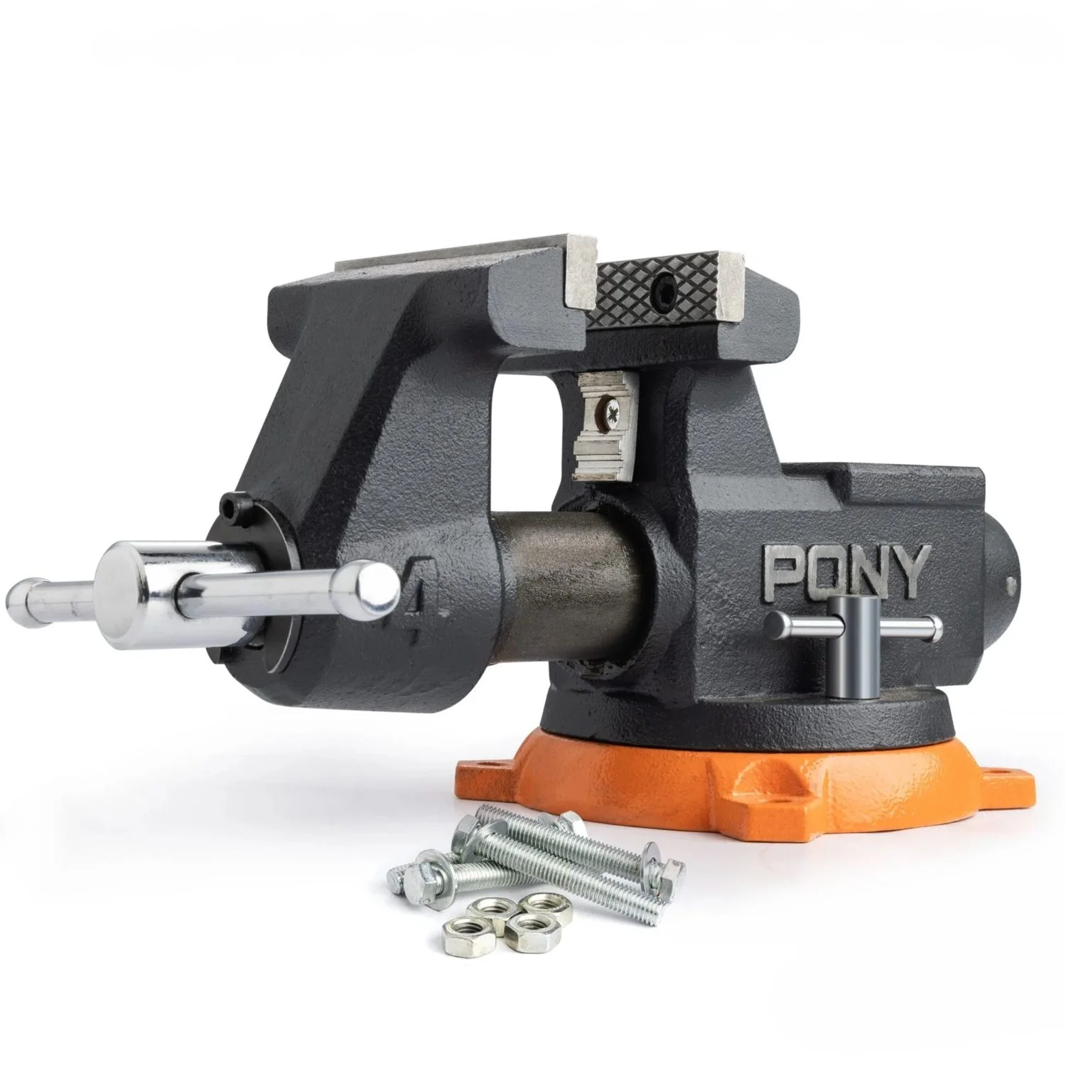 AC29140.webp PONY 100MM (4″) PRO HEAVY-DUTY SWIVEL BASE BENCH VISE - Image 1