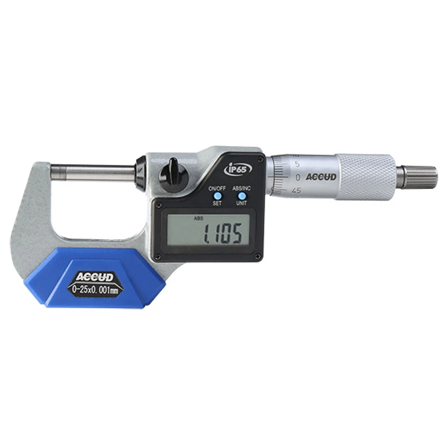 AC313-001-01.webp DIG. OUTSIDE MICROMETER 25MM 0.002MM ACC IP65. 0.001MM RES. - Image 1