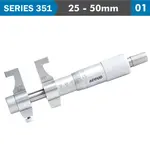 INSIDE MICROMETER 25-50MM WITH SETTING RING 0.008MM ACC. 0.01MM GRAD.