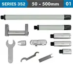 TUBULAR INSIDE MICROMETER 50-500MM 0.01MM GRAD. EXTENSION RODS: 13 25