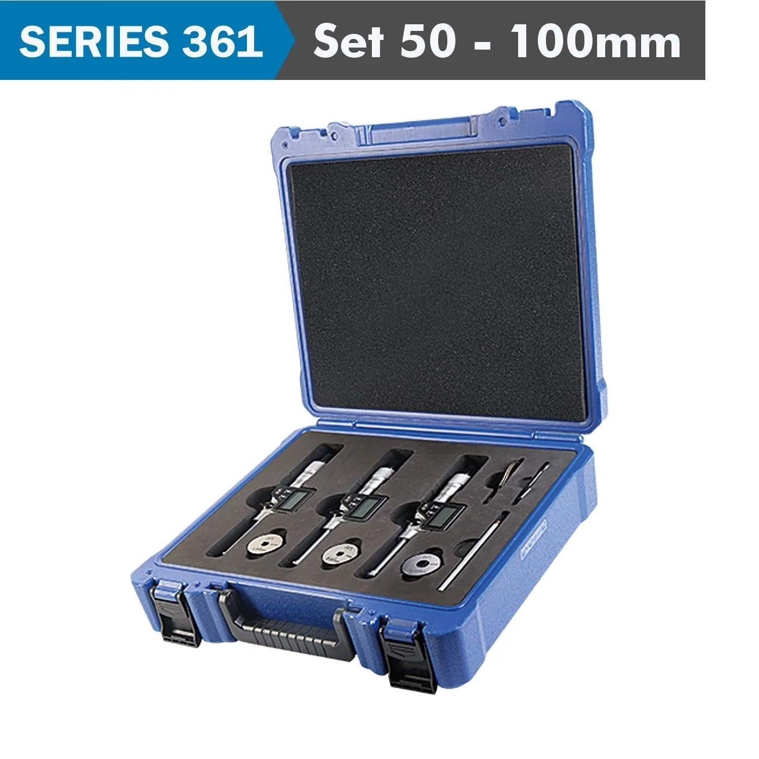AC361-913-05.webp DIG. 3 POINTS INSIDE MICROMETER SET 50-100MM (MICROMETERS INC. 50-63 - Image 1