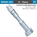 3 POINTS INSIDE MICROMETER 8-10MM 0.004MM ACC. 0.001MM GRAD.