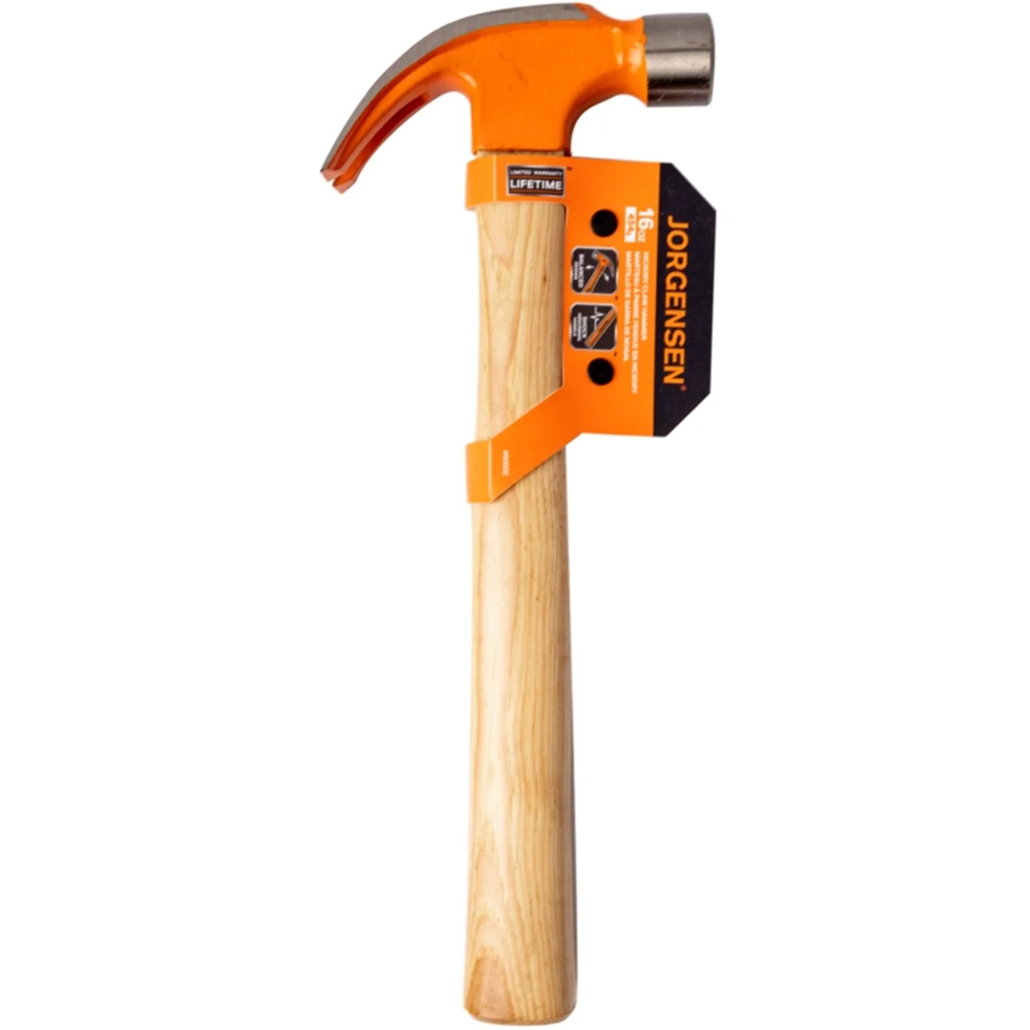 AC60002.webp PONY HAMMER CLAW HICKORY 16OZ 280MM WOODEN HANDLE - Image 1