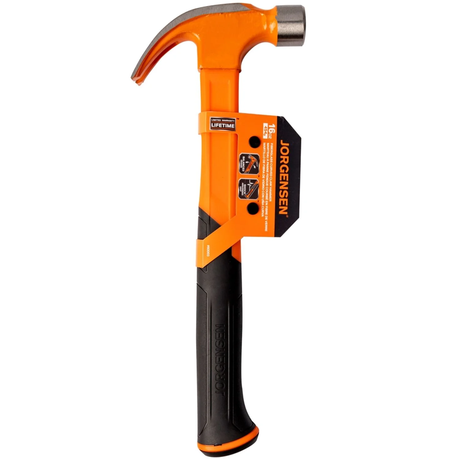 AC60003.webp PONY HAMMER CLAW 16OZ 280MM FIBREGLASS HANDLE - Image 1