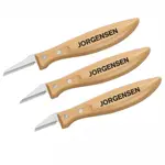 JORGENSEN 3PC WHITTLING KNIFE SET INCL. 1-1/4″ / 1-1/2″/1-3/4″ KNIVES
