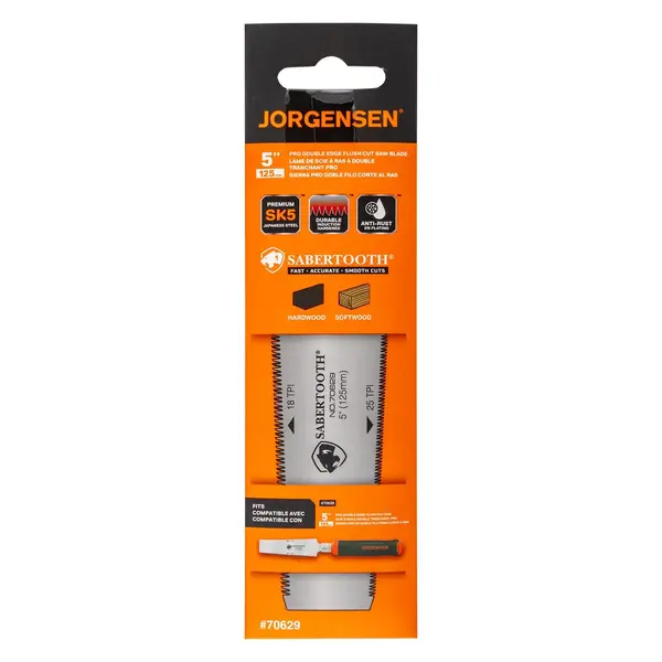 JORGENSEN 125MM PRO DOUBLE EDGE FLUSH CUT SAW BLADE