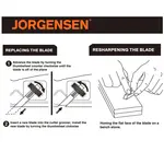 HAND PLANE CORNER EASING PLANE W/45 (DEGREE) CHAMFER BLADE JORGENS - Image 4