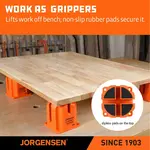 JORGENSEN 3-IN-1 SUPPORT BLOCK 2PC FOR PARALLEL CLAMPS 3/4″ BENCH TOP - Image 3