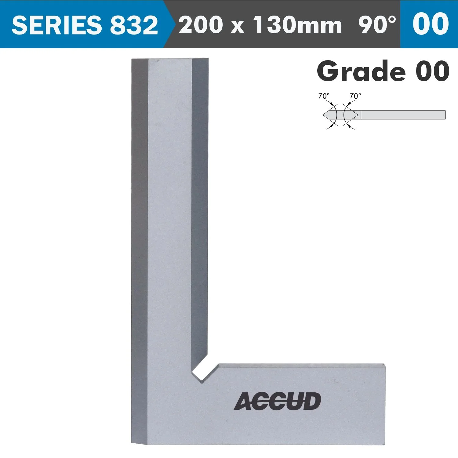 AC832-008-00.webp BEVELED EDGE SQUARE 90 DEG. GRADE 00 200X130MM - Image 1