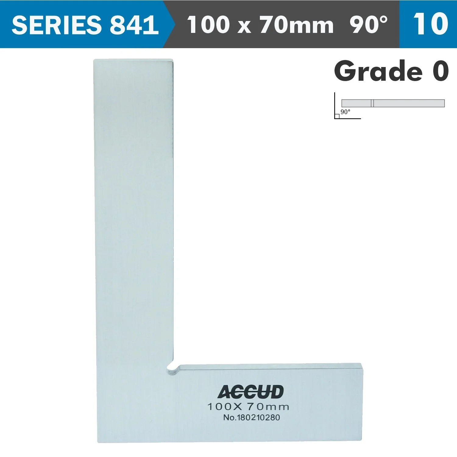 AC841-004-10.webp FLAT EDGE SQUARE 90 DEG. GRADE 0 100X70MM - Image 1