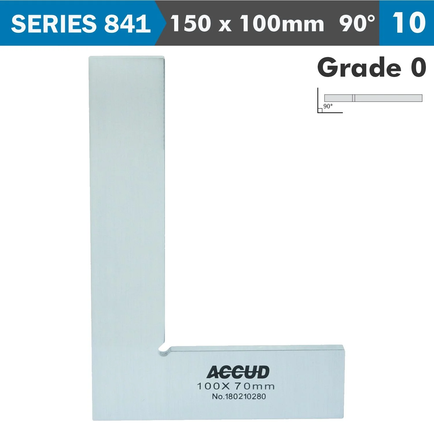 AC841-006-10.webp FLAT EDGE SQUARE 90 DEG. GRADE 0 150X100MM - Image 1