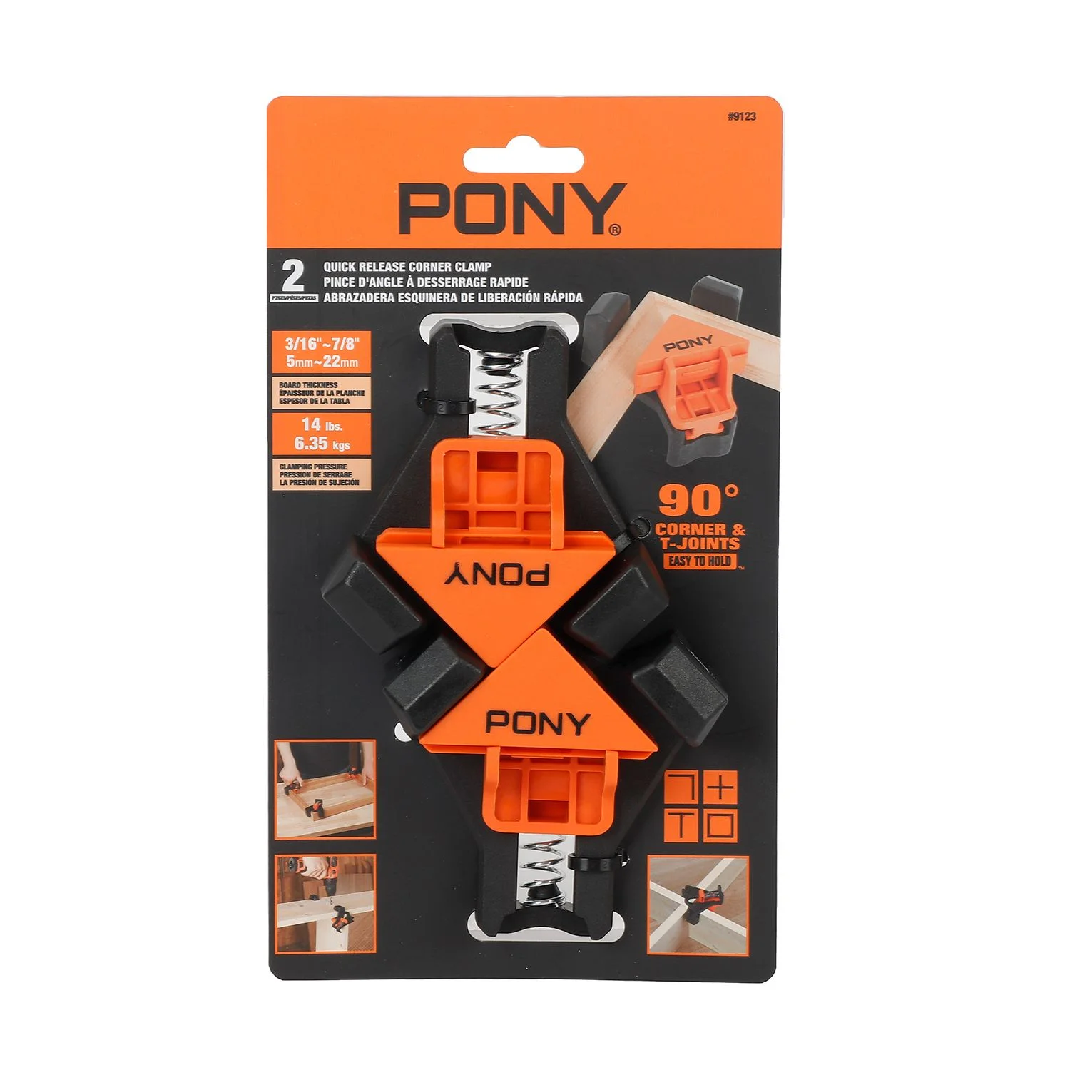 AC9123.webp PONY 2PK QUICK-RELEASE CORNER CLAMP - Image 1