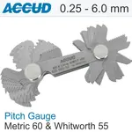 PITCH GAUGE METRIC 0.25-6MM and 4-62TPI 52 LEAVES 60DEG. AND WHITWORTH 5 - Image 2