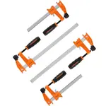 JORGENSEN MEDIUM DUTY STEEL BAR CLAMP 4PC SET 2 X 150MM and 2 X 305MM