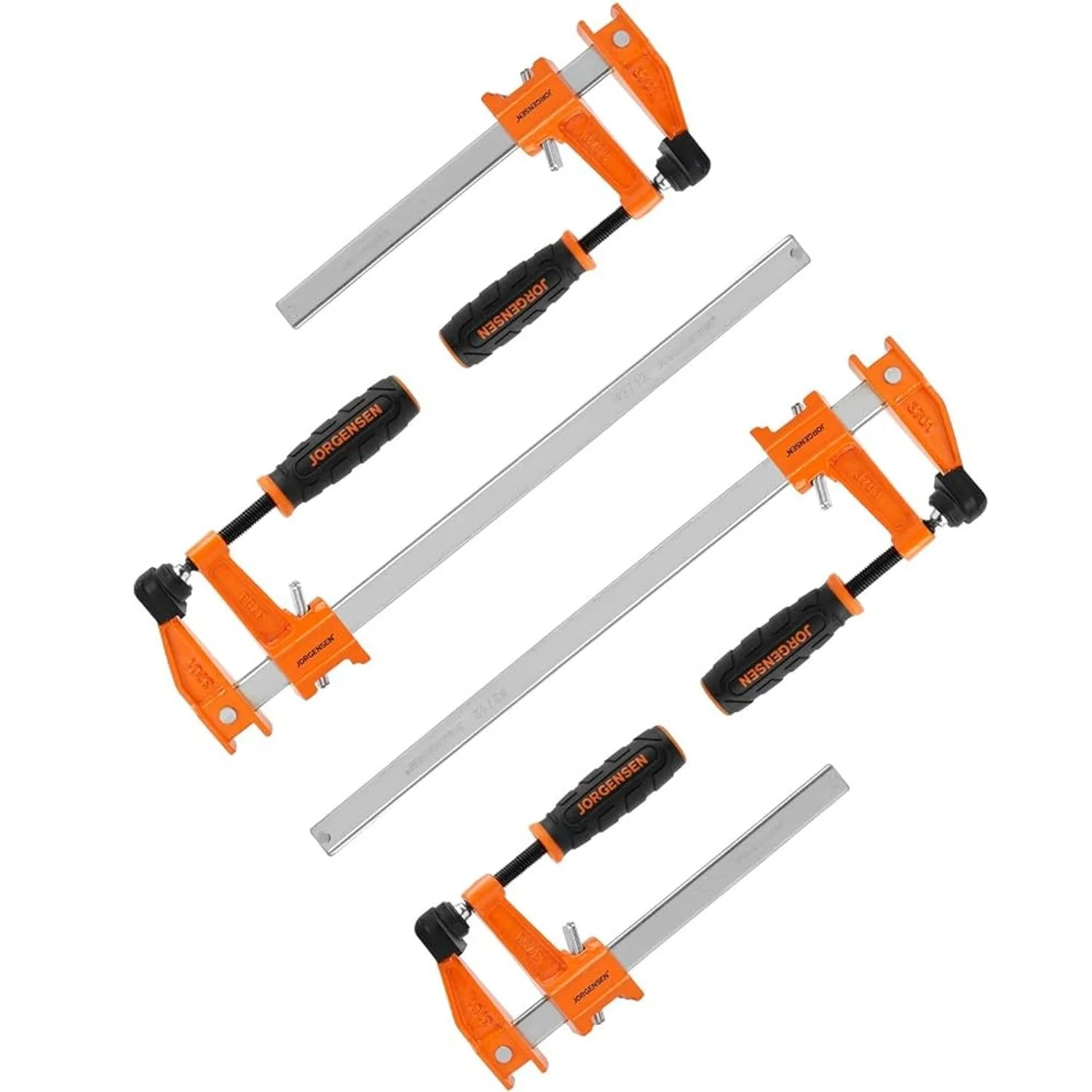 AC93700.webp JORGENSEN MEDIUM DUTY STEEL BAR CLAMP 4PC SET 2 X 150MM and 2 X 305MM - Image 1