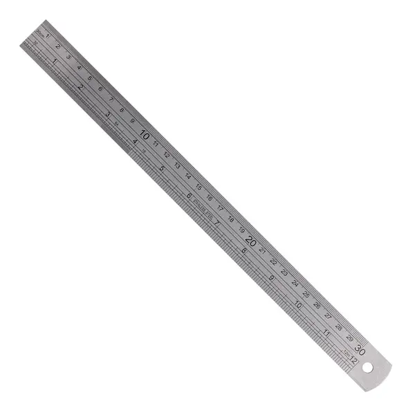 RULER 300MM S/STEEL 0.11MM ACC 0.5MM GRAD.