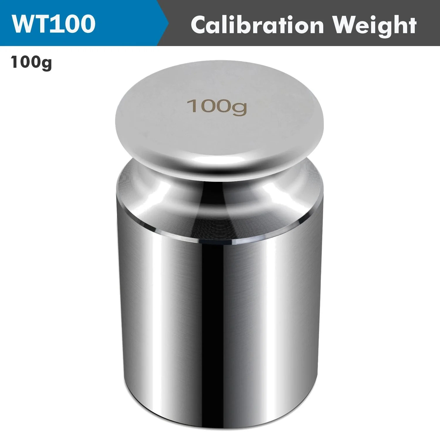 ACWT100-M1.webp CYLINDRICAL CALIBRATION WEIGHT 100GRAM STAINLESS STEEL - Image 1