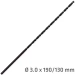 HSS DRILL BIT 3MM 190 X 130 EXTRA LONG
