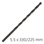 HSS DRILL BIT 5.5MM 330X225MM EXTRA LONG