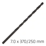 HSS DRILL BIT 7MM 370X250MM EXTRA LONG