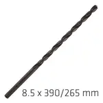 HSS DRILL BIT 8.5MM 390X265MM EXTRA LONG