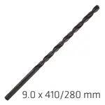 HSS DRILL BIT 9MM 410X280MM EXTRA LONG