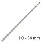 ALPEN PRO HSS 1MM DRILL DIN 338 RN 135 SPLIT POINT PLASTIC WALLET (1