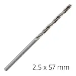 ALPEN PRO HSS 2.5MM DRILL DIN 338 RN 135 SPLIT POINT PLASTIC WALLET (
