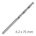 ALPEN PRO HSS 4.2MM DRILL DIN 338 RN 135 SPLIT POINT PLASTIC WALLET (