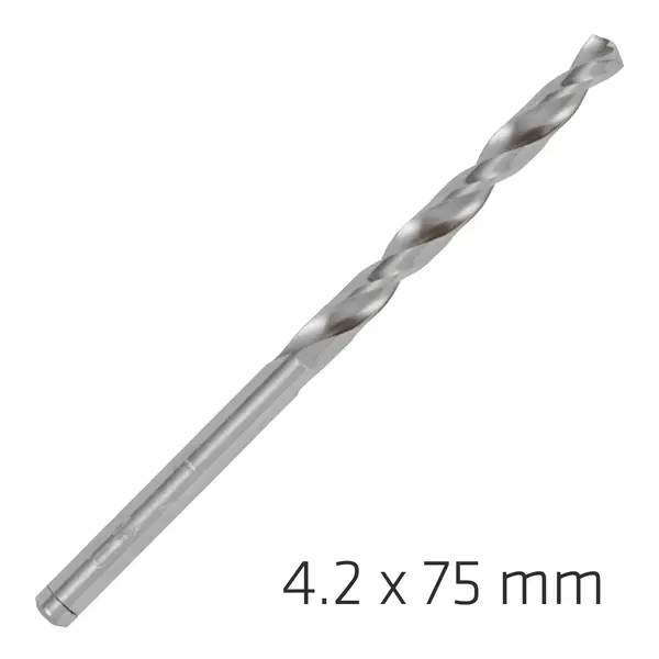 ALPEN PRO HSS 4.2MM DRILL DIN 338 RN 135 SPLIT POINT PLASTIC WALLET (