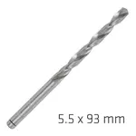 ALPEN PRO HSS 5.5MM DRILL DIN 338 RN 135 SPLIT POINT PLASTIC WALLET (