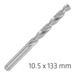 ALPEN PRO HSS 10.5MM DRILL DIN 338 RN 135 SPLIT POINT PLASTIC WALLET