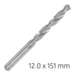 ALPEN PRO HSS 12MM DRILL DIN 338 RN 135 SPLIT POINT PLASTIC WALLET