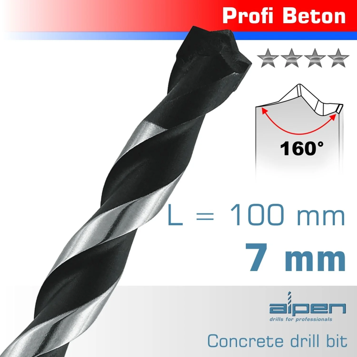 ALP18807.webp CONCRETE PROFI BETON DRILL BIT 7MM - Image 1