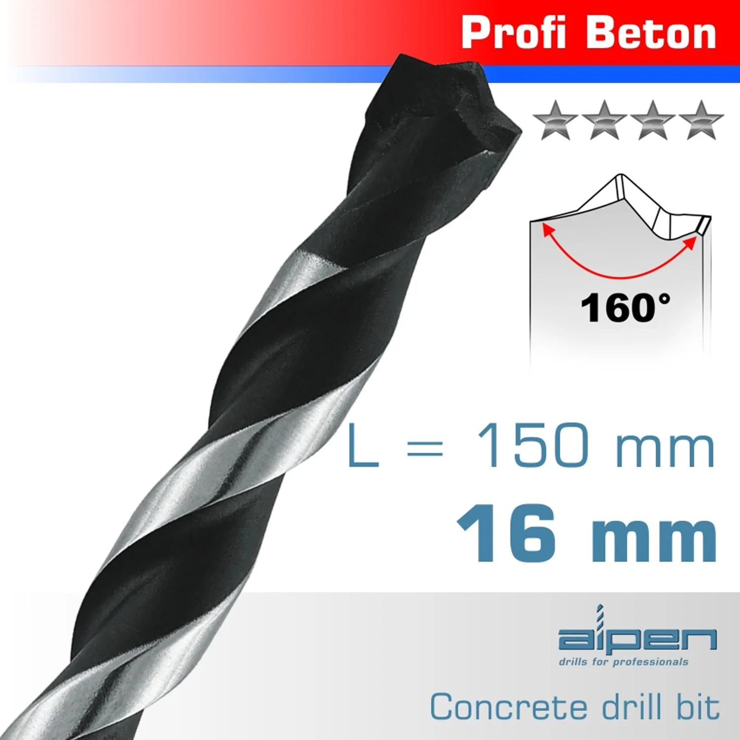 ALP18816.webp CONCRETE PROFI BETON DRILL BIT 16MM - Image 1