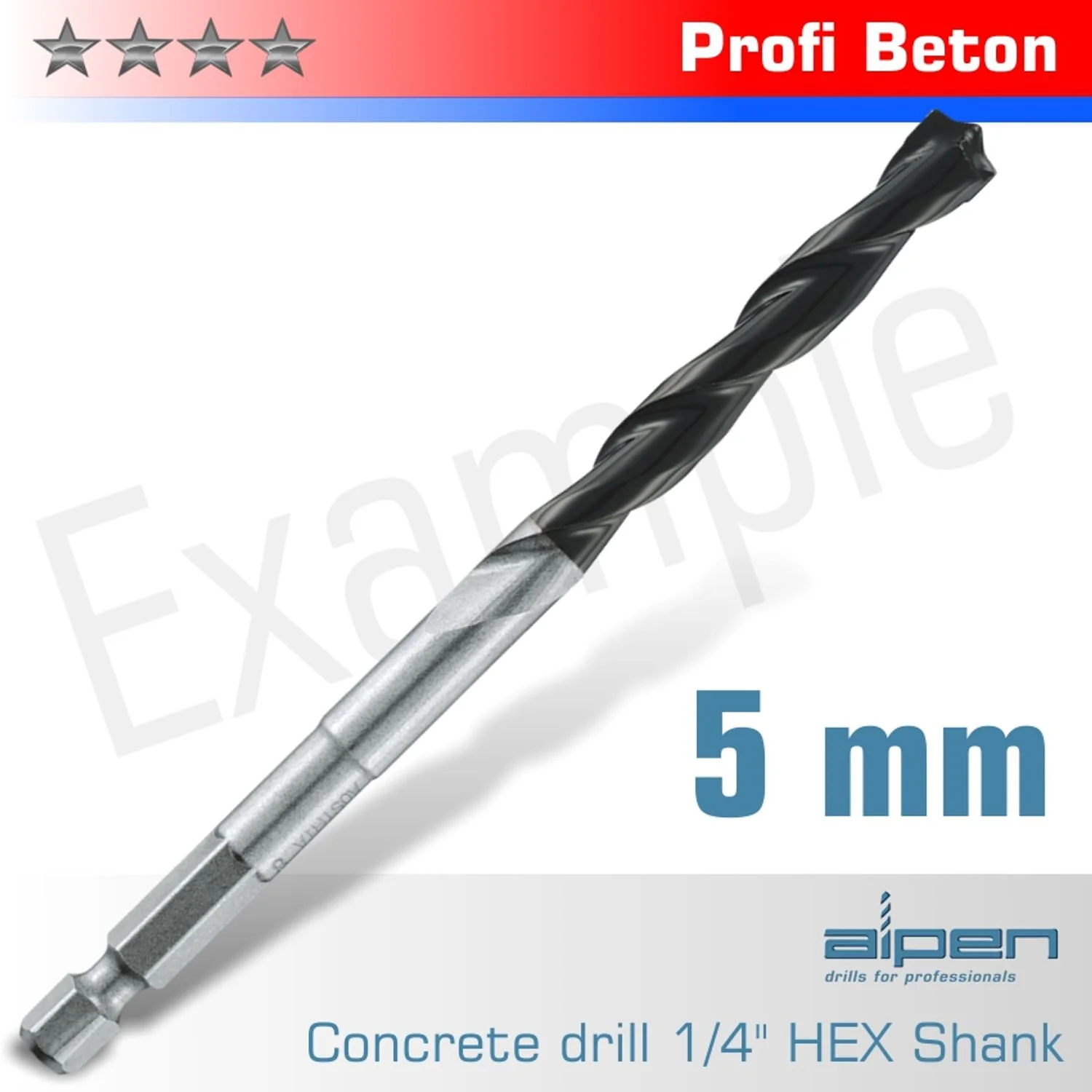 ALP18905.webp CONCRETE PROFI BETON DRILL BIT 5MM HEX SHANK - Image 1