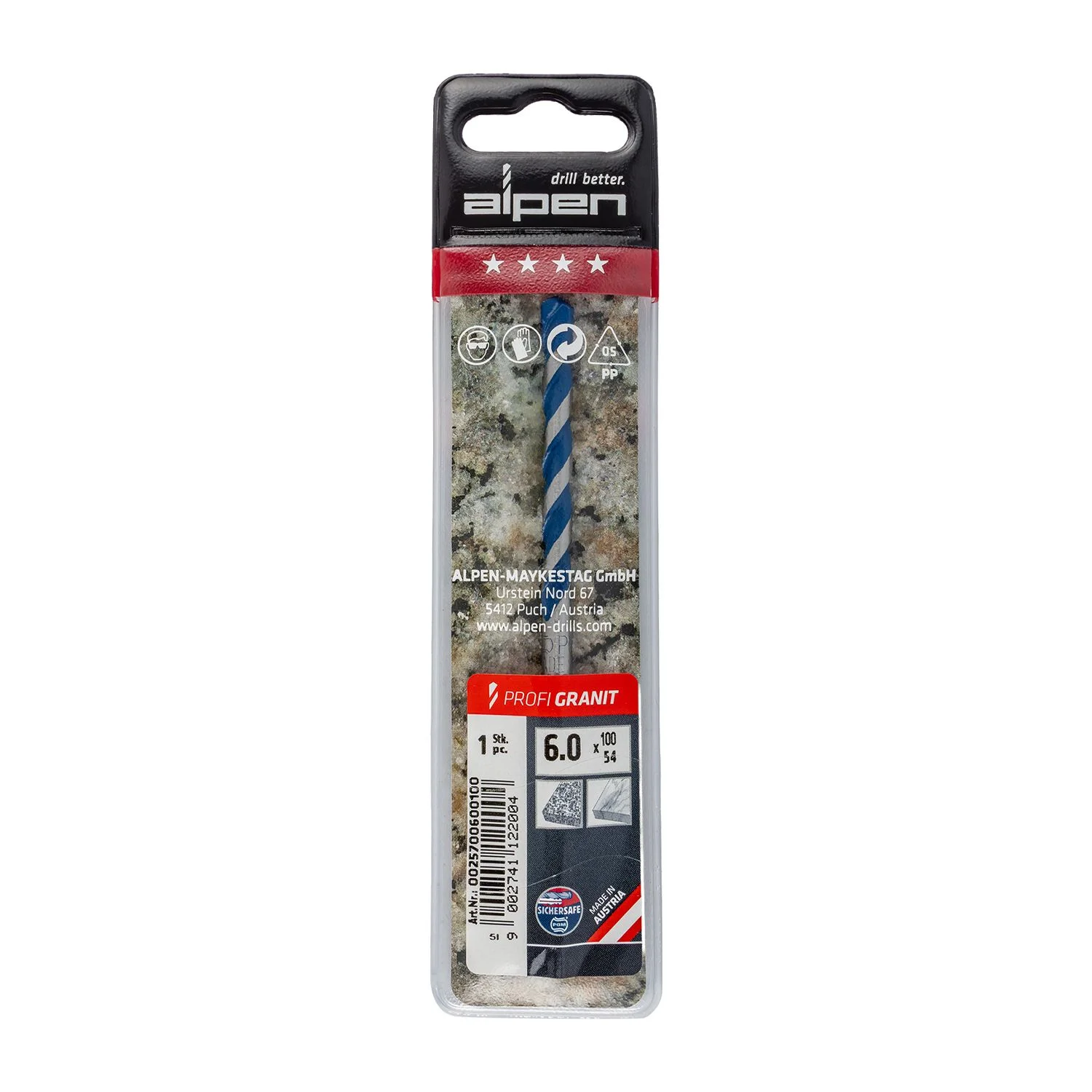 ALP25706.webp GRANITE DRILL BIT 6.0MM - Image 1