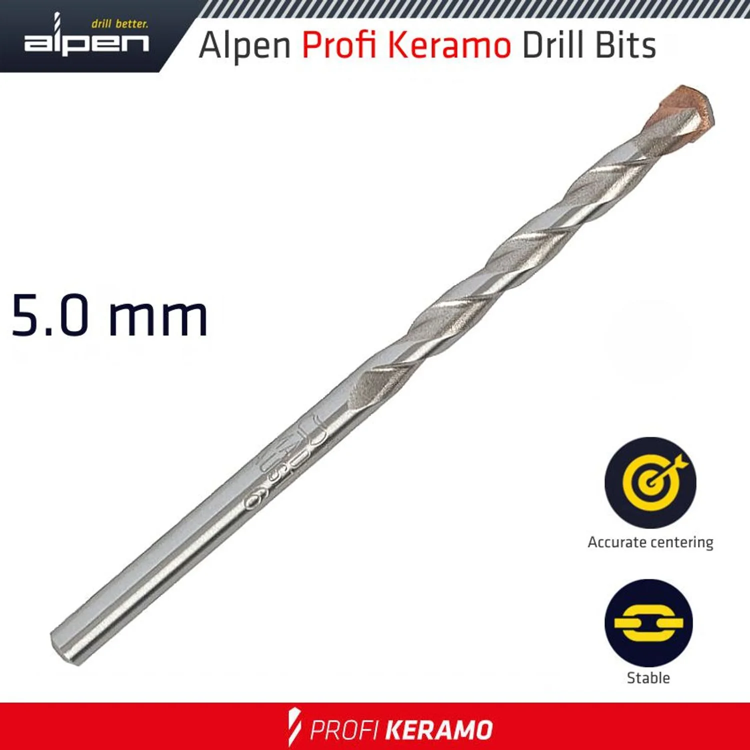 ALP29705.webp PROFI KERAMO TILE CERAMIC MARBLE BIT 5MM - Image 1