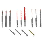 DRILL-SCREWSET KIT 13 13 PCS C PROT MULTI 6-KANT SDS-PLUS F4 4 BITS