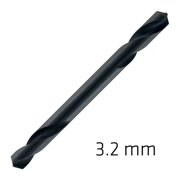 HSS SUPER DRILL BIT DOUBLE ENDED 3.2MM POUCHED
