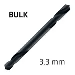 HSS SUPER DRILL BIT DOUBLE ENDED 3.3MM BULK