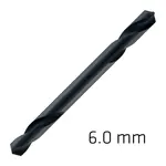 HSS SUPER DRILL BIT DOUBLE ENDED 6.0MM 1/PACK