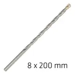 MASONRY BIT LONG LIFE 8 X 200MM